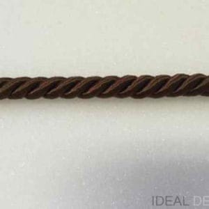Ozdobná šnúra hnedá 8 mm