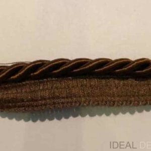 Ozdobné šnúry s výpustkom hnedá 8 mm