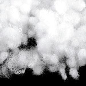 Výplň - guličky z dutého vlákna bielené 1 kg