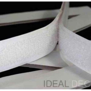 Suchý zips biely - 25m balenie