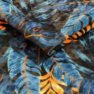CRUSH VELVET Monstera 03 ARTDECO