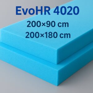 Mäkká HR pena EvoHR 4020 – modrý molitan na detské matrace, opierky a vankúše