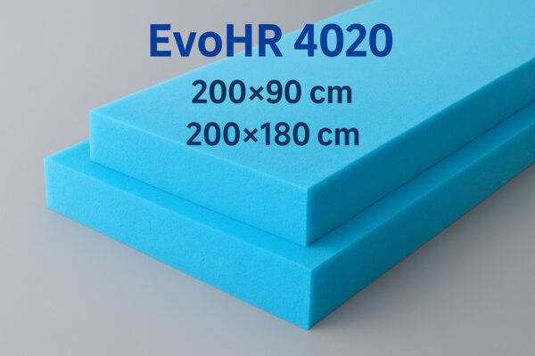 Mäkká HR pena EvoHR 4020 – modrý molitan na detské matrace, opierky a vankúše